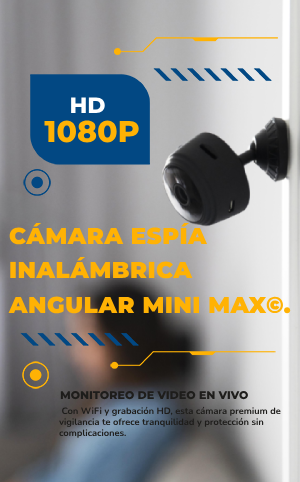 🔥CAMARA ESPIA INALAMBRICA ANGULAR MINI MAX🎁Regalo para tu hogar.