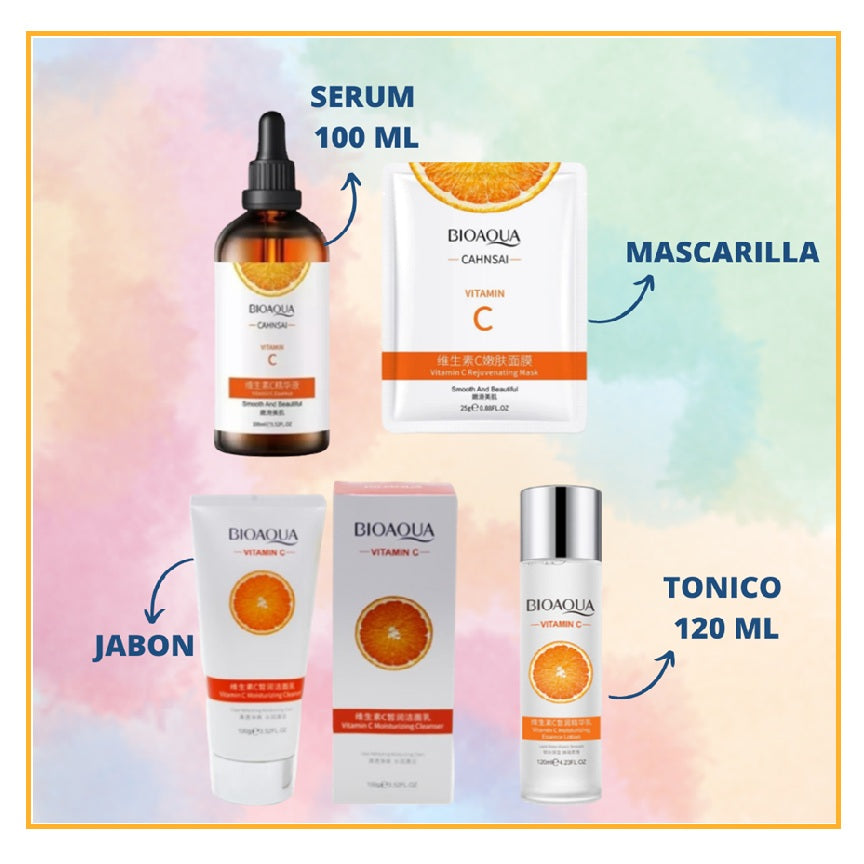 🤩KIT BIOAQUA🌳VITAMINA C🍊